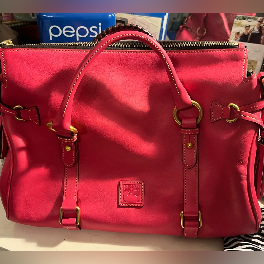 Brand new never used large fuchsia, large satchel